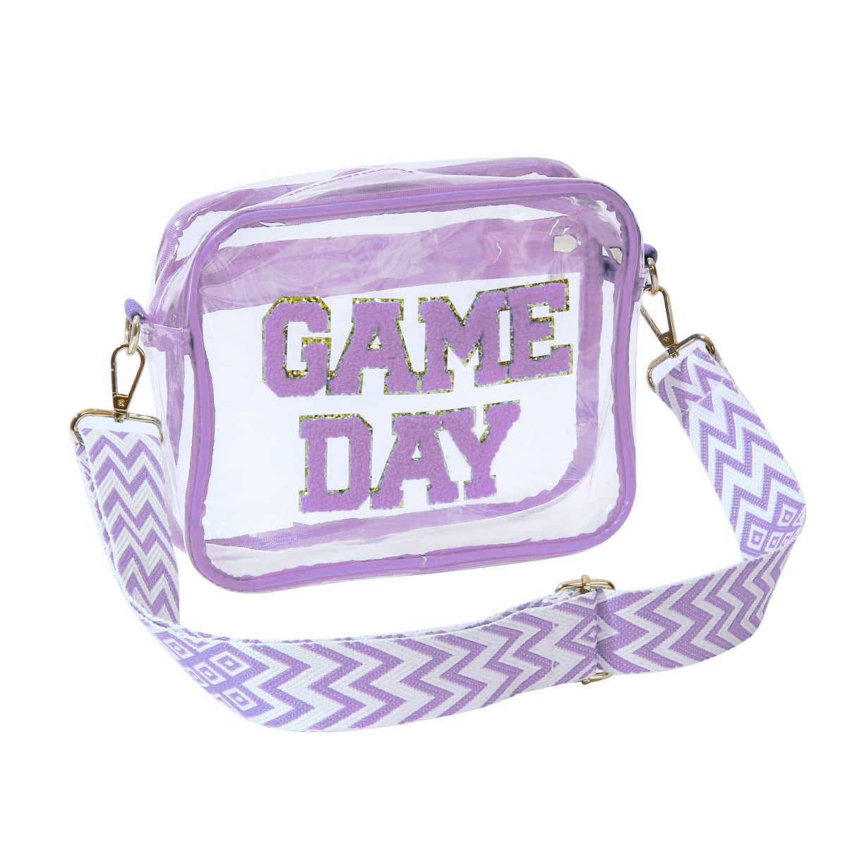 Transparente Umhängetasche mit Modischem Game Day Aufdruck Brehn