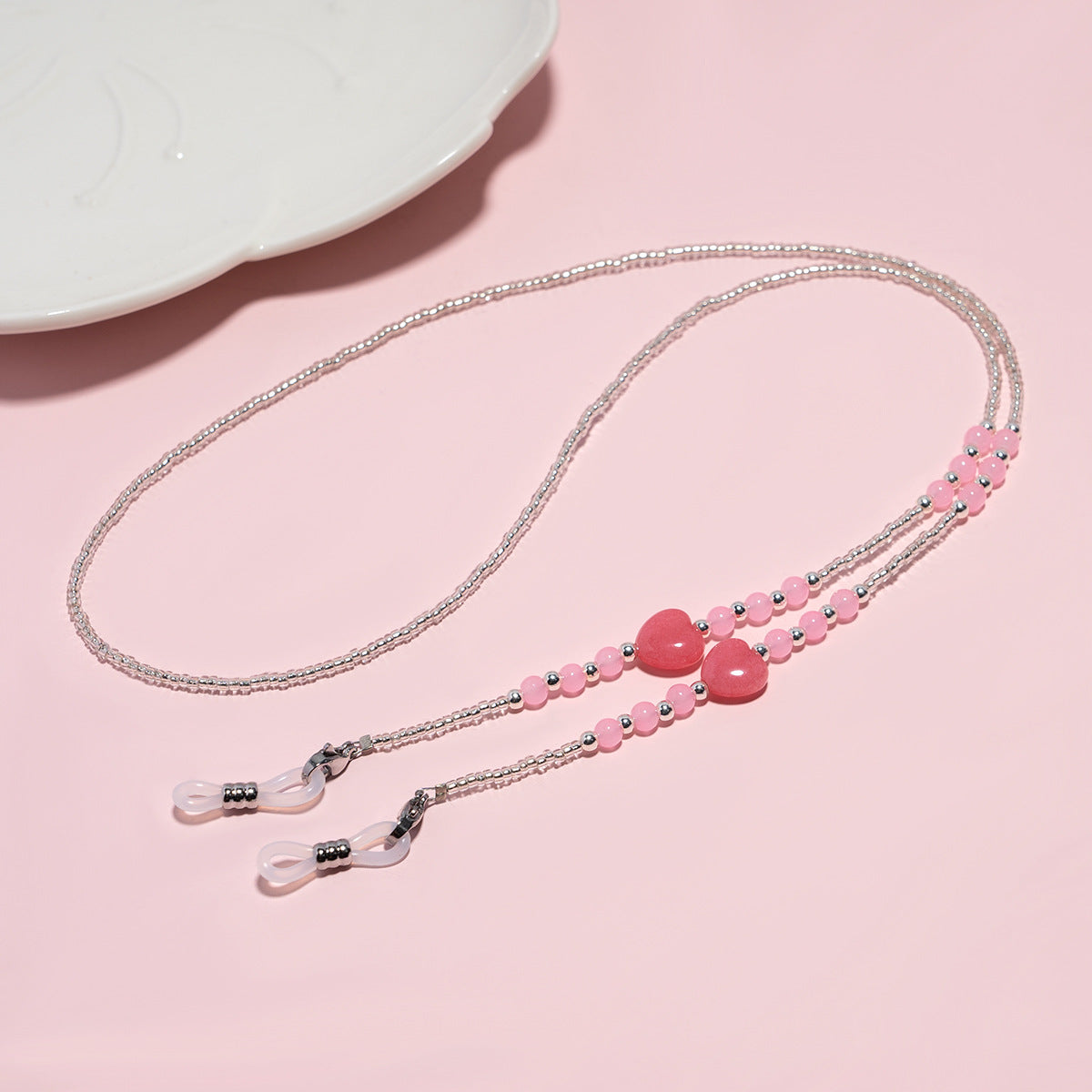 Elegante Perlen Brillen Kette Brehn