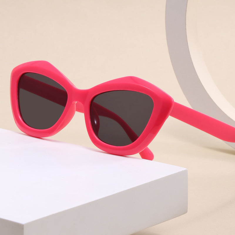 Damen Cat-Eye Sonnenbrille mit stylischem Leopardenmuster Brehn