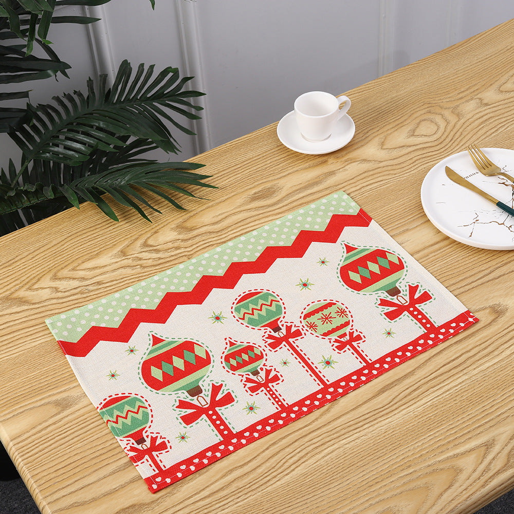 Weihnachtsplatzdeckchen mit festlichem Santa-Motiv Brehn
