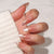 Elegante Stiletto Press-On Nägel mit perlmuttartigem Finish Brehn