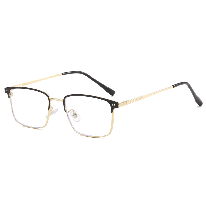 Damen elegante quadratische Brille mit feinem Metallrahmen Brehn