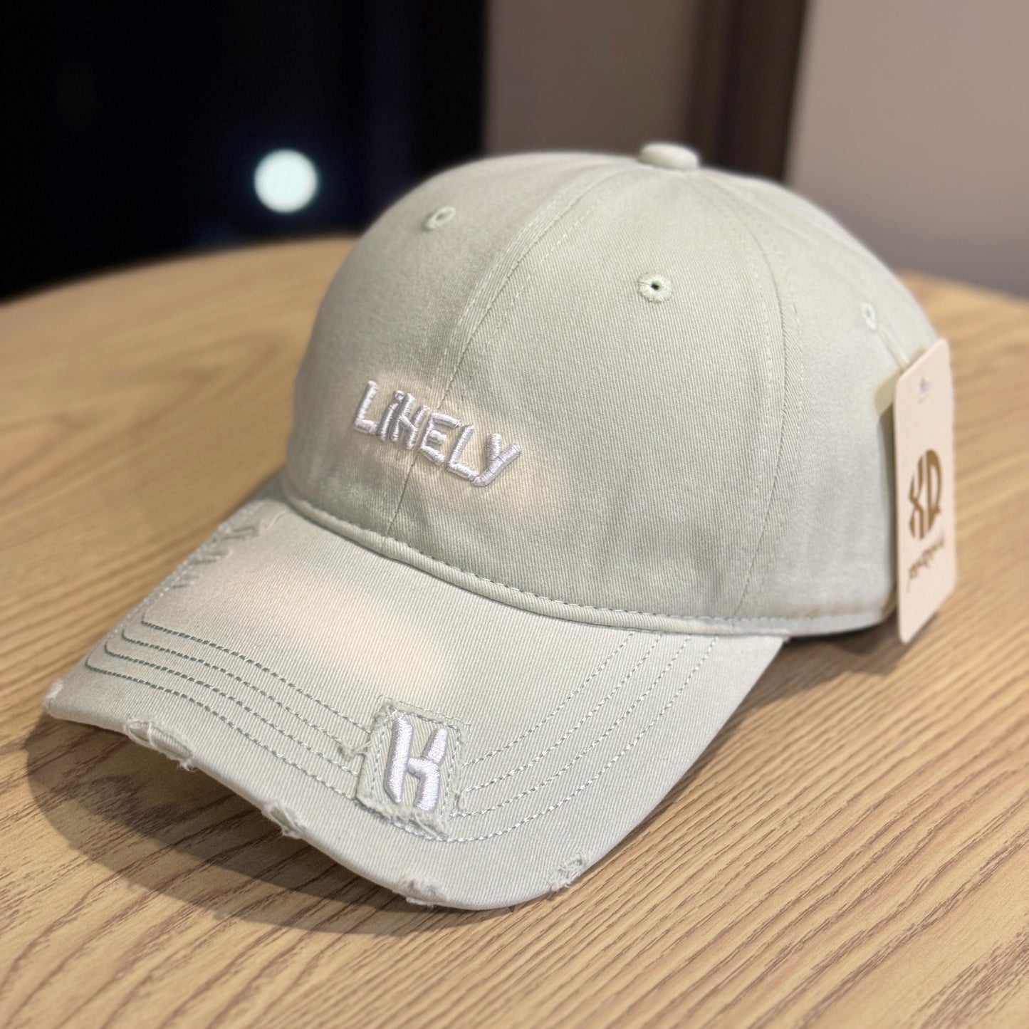 Damen Distressed Bestickte Baseballmütze Brehn