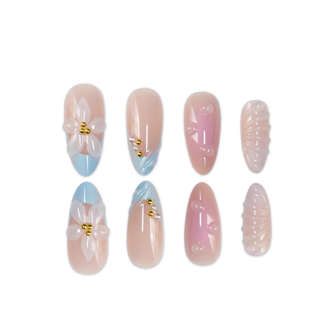 3D Blumen Nagelkunst Dekor Brehn