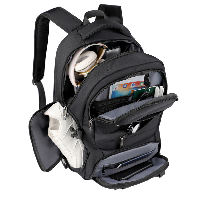 Multifunktionaler Laptop-Rucksack mit Ergonomischen Tragegurten und Mehreren Fächern Brehn
