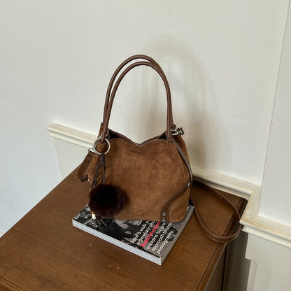 Suede Craft Handtasche