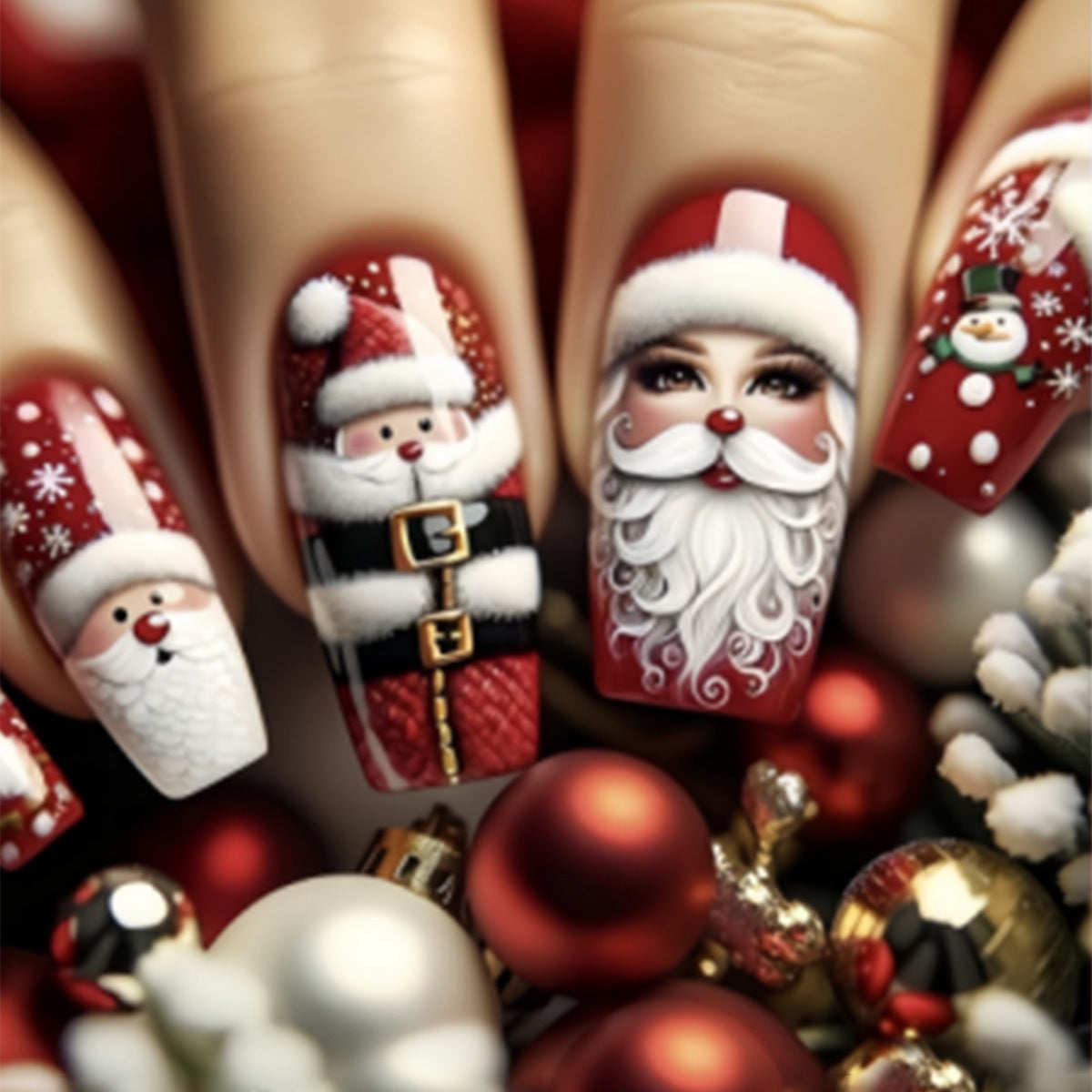Kunstnagelset mit festlichen Weihnachtsmotiven Brehn 1789119139