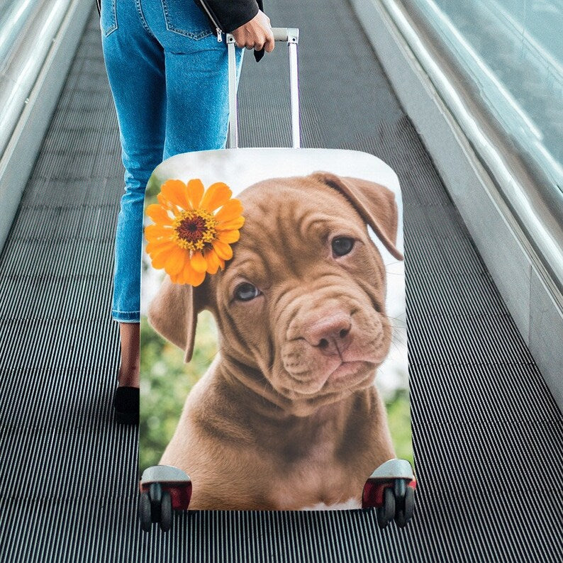 Unisex nan hartschalen Kabinentrolley mit vintage Reiseillustration, 360°-Drehrollen und Teleskopgriff Brehn