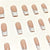 Elegantes French Tip Nagelkunstset Brehn