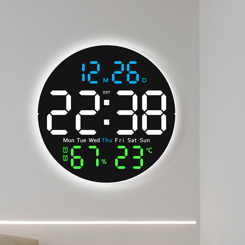 Digitaler LED-Wecker mit Hygrometer und Temperaturanzeige Brehn