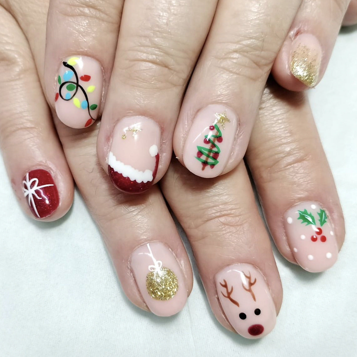 Festliches, Feiertags-Themen 3D-Nagelkunst Brehn