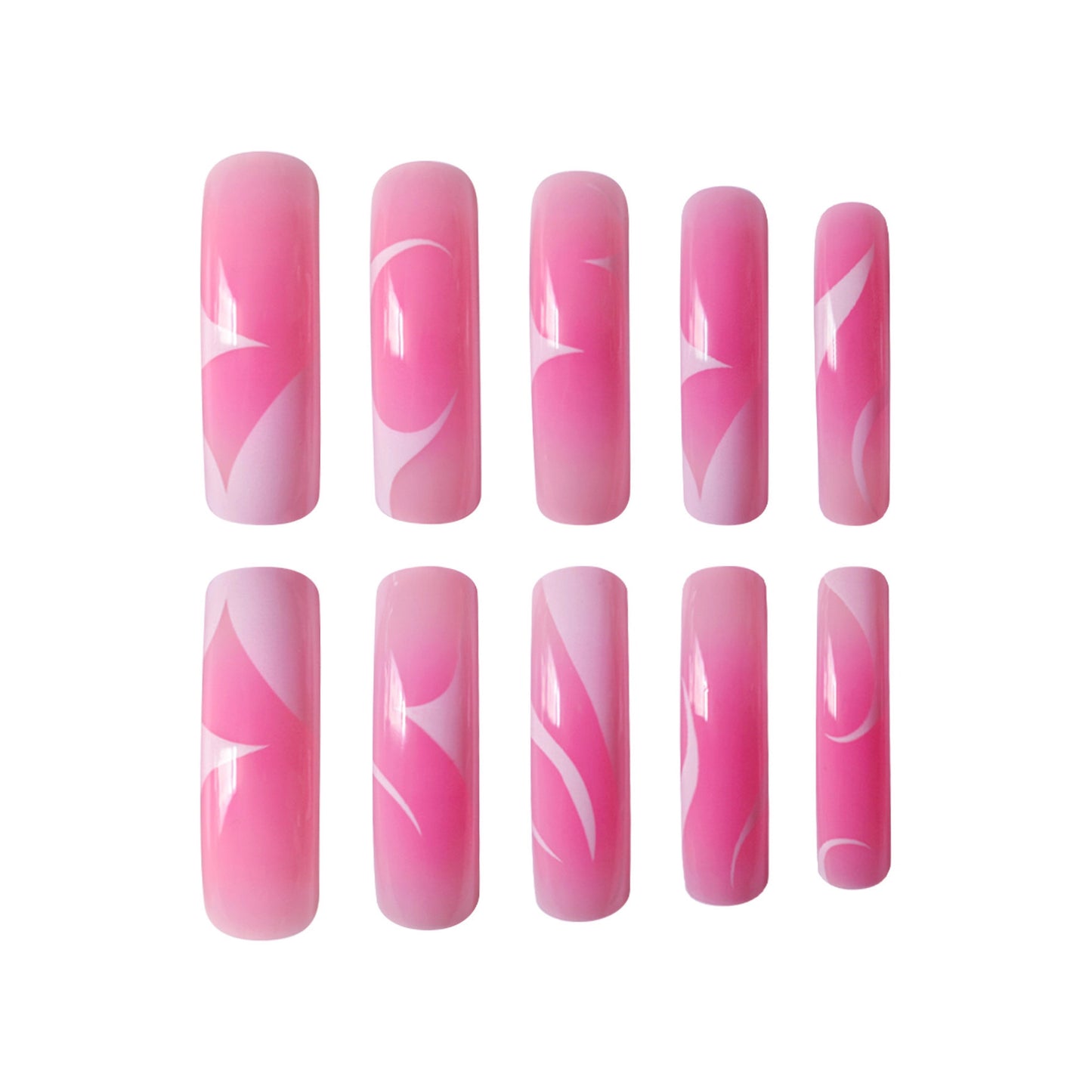 Elegante Kunstfertigkeit Press-On Nagelset Brehn