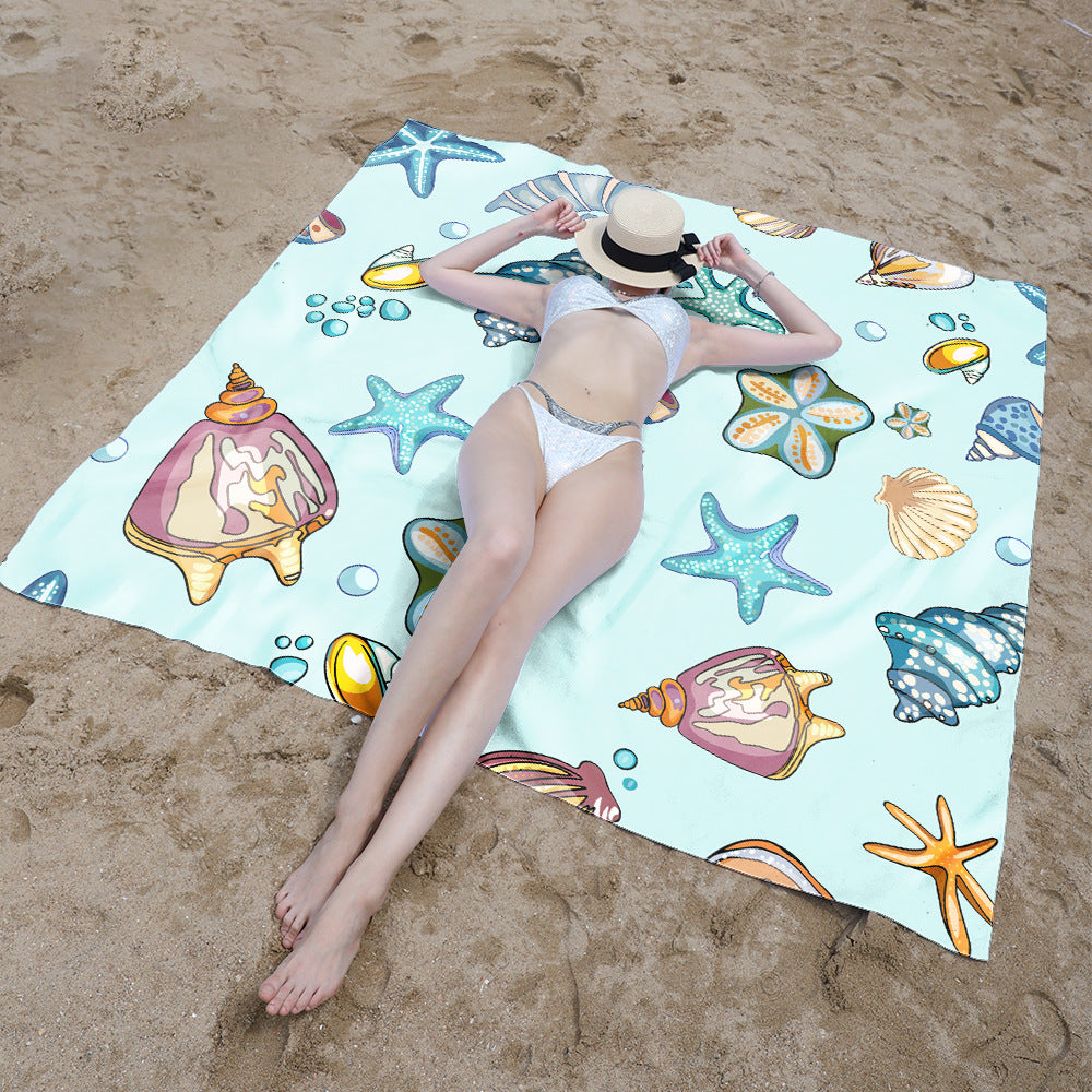 Stranddecke mit farbenfrohem Schildkrötenmuster Brehn