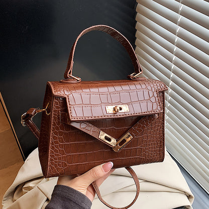 Luxuriöse Krokodil Prägung Handtasche