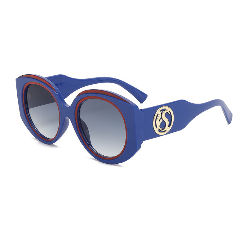 Damen moderne Sonnenbrille im auffälligen oversized Design Brehn