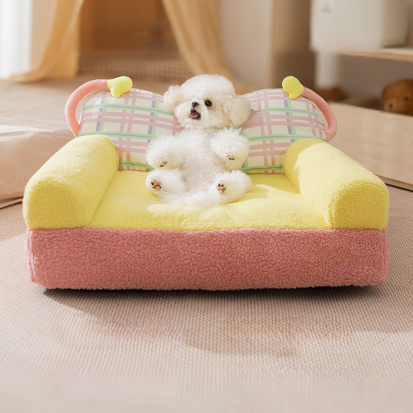 Gemütliches Plüsch-Hundebett
