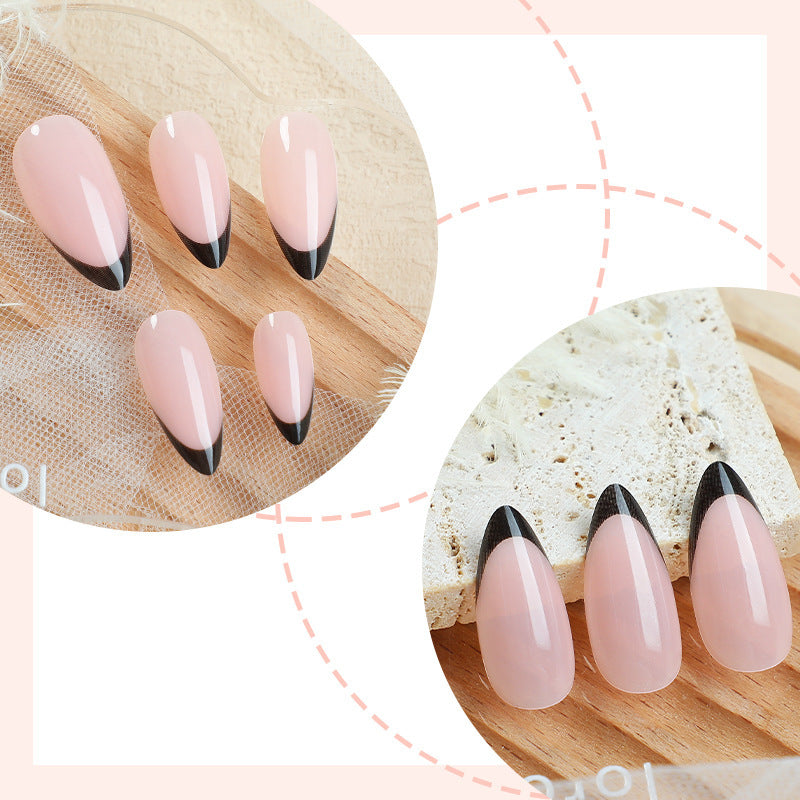 Elegantes spitzes Press-On-Nagelkunst-Set Brehn