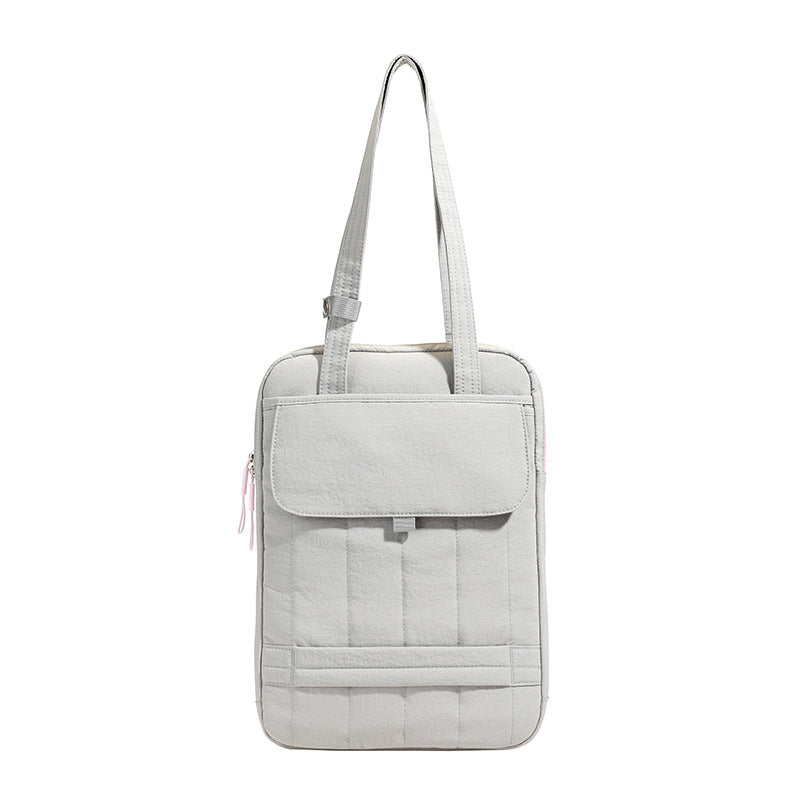 Strukturiertes gestepptes Laptop Tote Bag Brehn