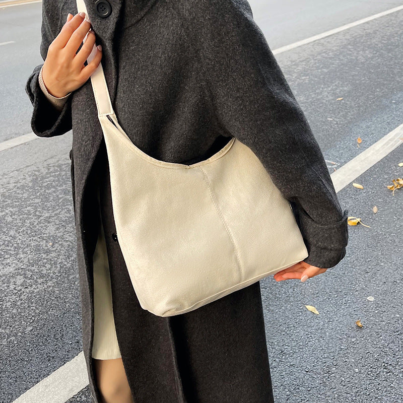 WoChic Wildleder Hobo Bag Brehn