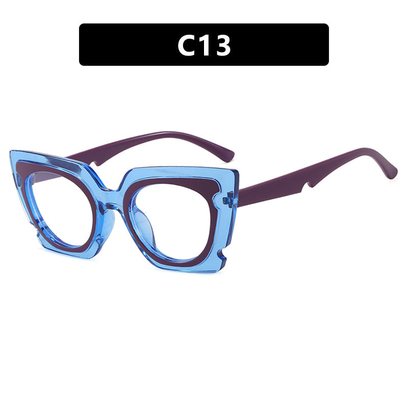 Damen oversized Sonnenbrille mit extravagantem Rahmen und UV-Schutz Brehn