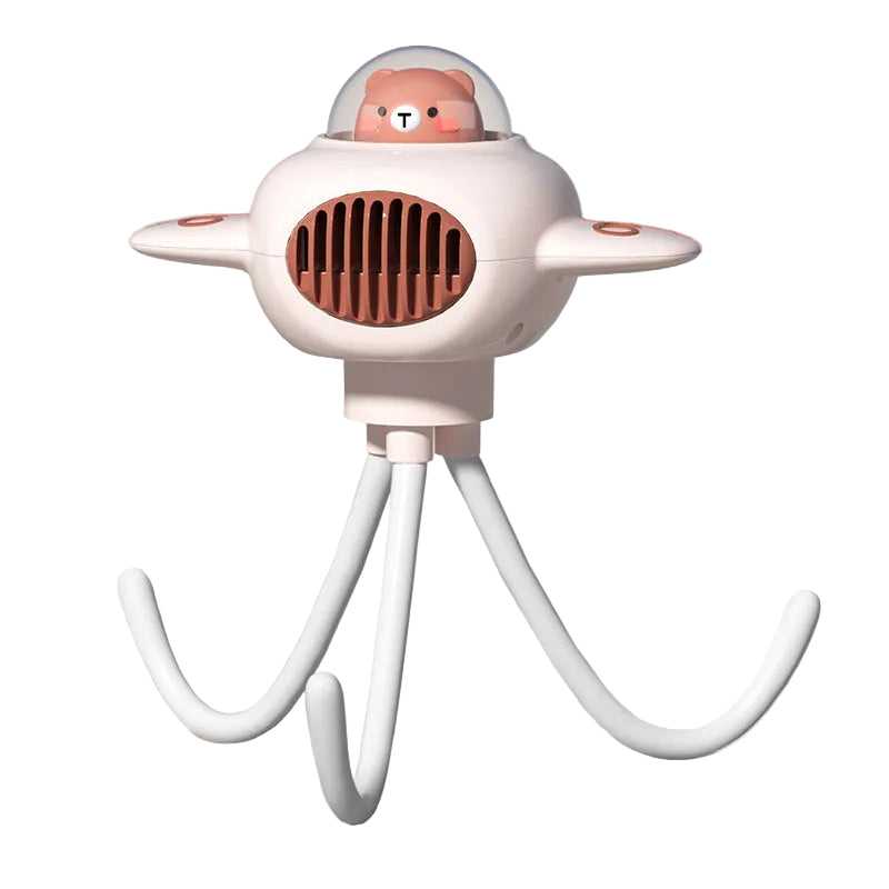 Frauen Tragbarer Mini Ventilator mit flexiblem Montagesystem Brehn