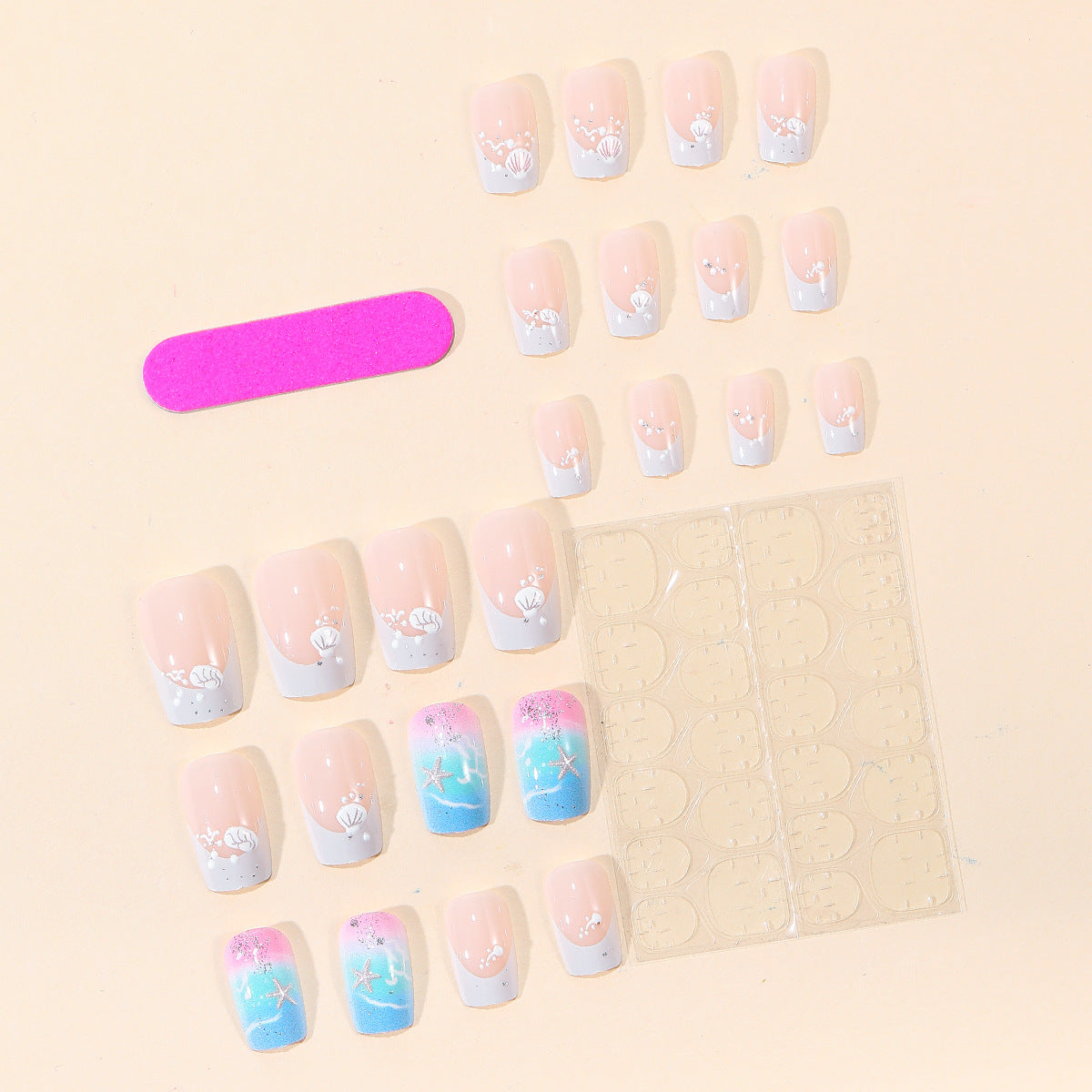 Küstenmotiv Nagelkunst Dekoration Set Brehn