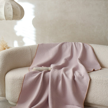 Luxuriöse Rippenstrick Sofa Überwurfdecke