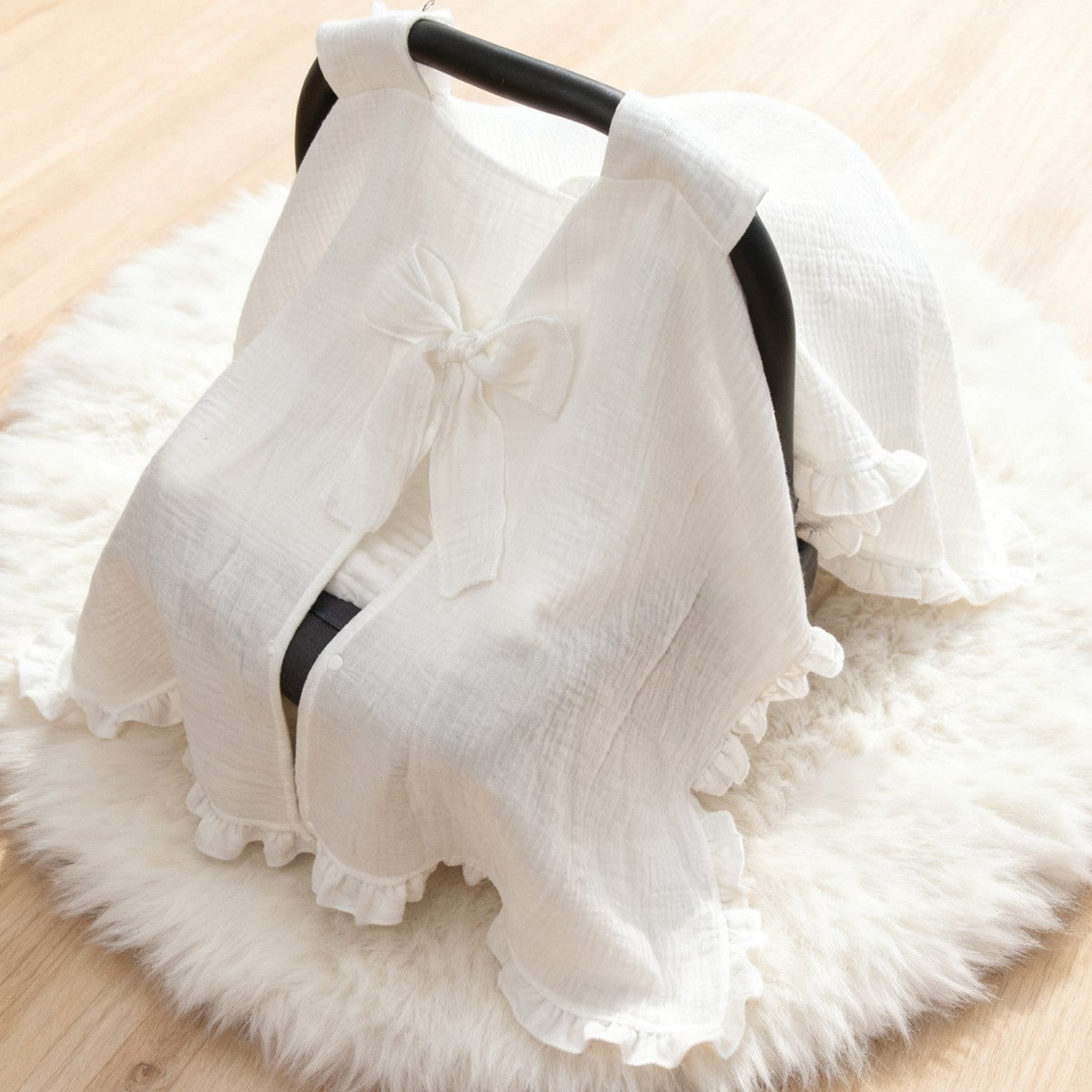 Premium Musselin Baby Autositzbezug Brehn