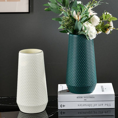 Texturierte Gewebte Dekorative Vase Brehn