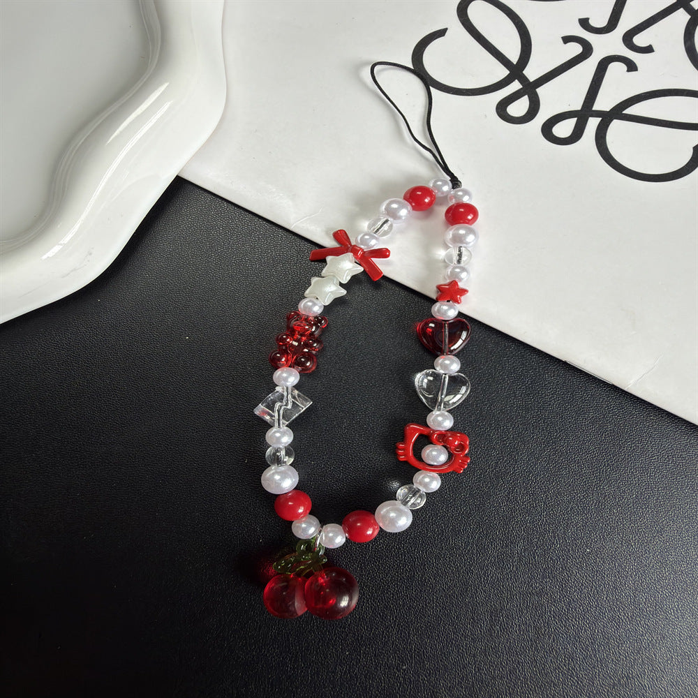 Niedliche Perlen Charm Halskette Brehn