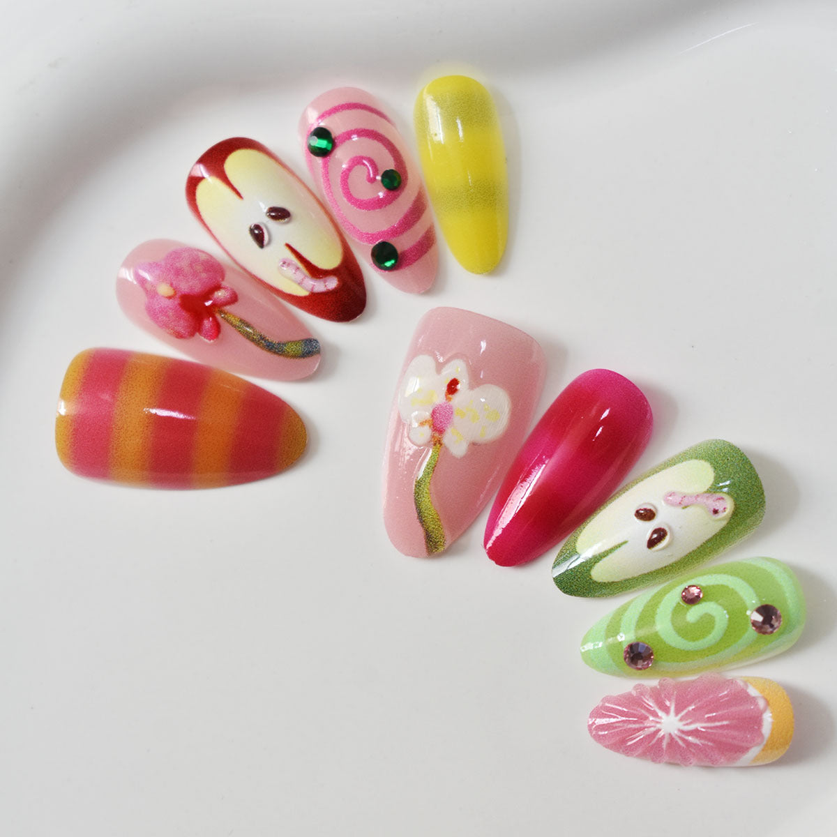 Kreatives Florales Nagelkunst-Set Brehn