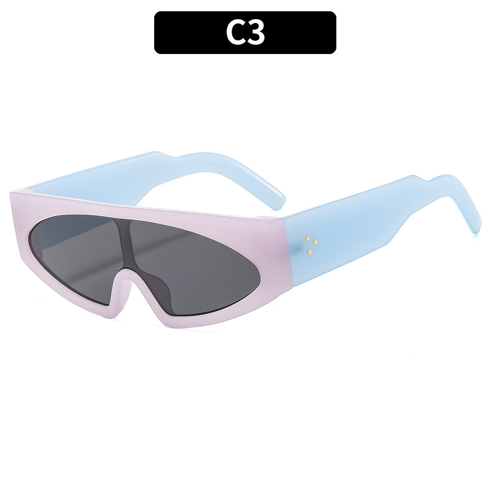 Futuristische Minimalistische Schutzbrille Sonnenbrille