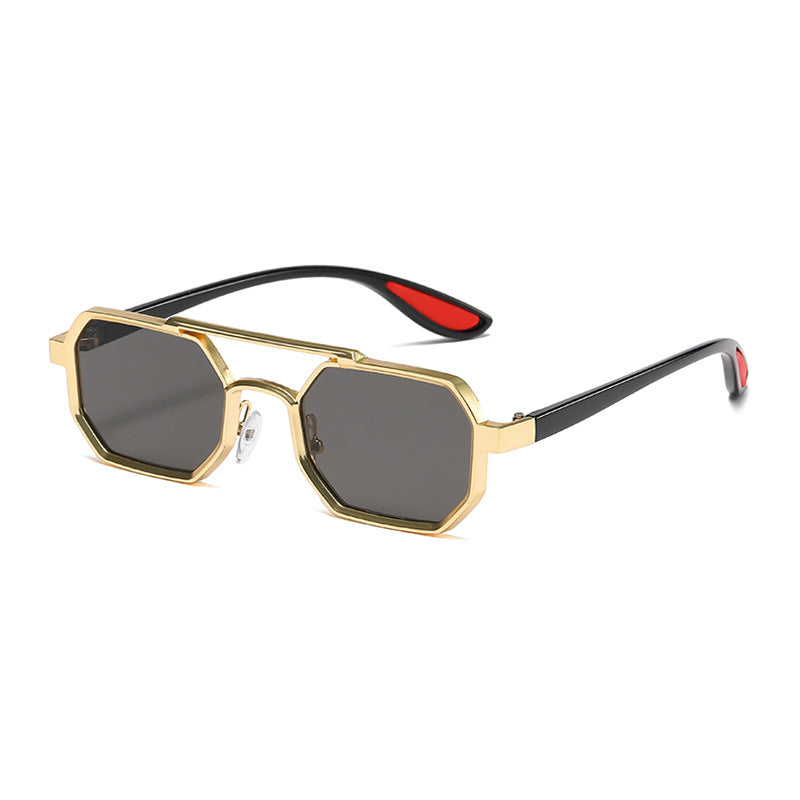 Damen modische Designer-Sonnenbrille mit exklusivem achteckigem Rahmen Brehn
