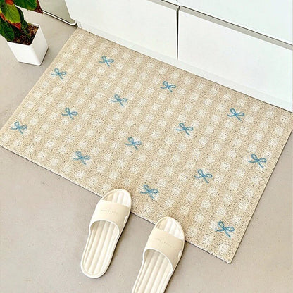 Stylische Gingham-Muster Dekorative Matte