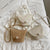 Damen Stilvolle Clutch aus geflochtenem Material Brehn