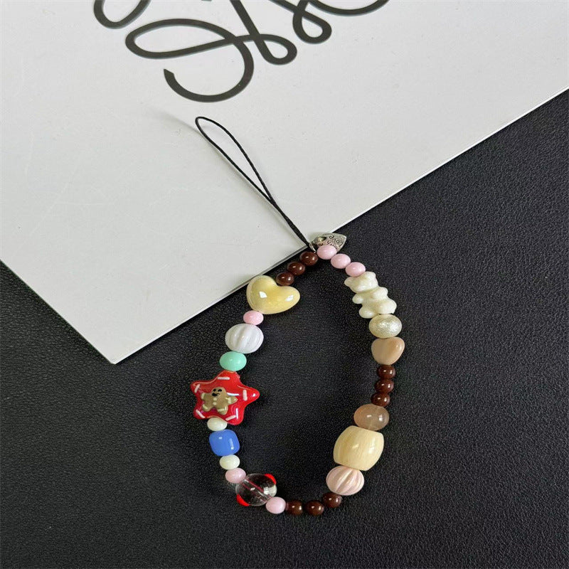 Festive Beaded Charm Handy Lanyard Brehn