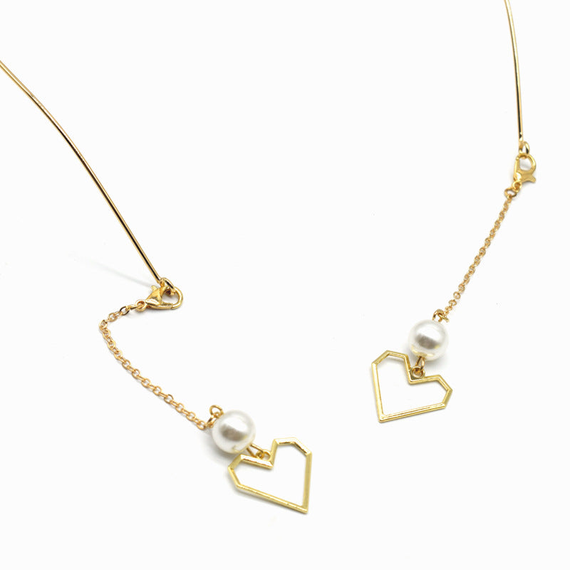 Herzförmige geometrische Eleganz Brillen Kette Brehn