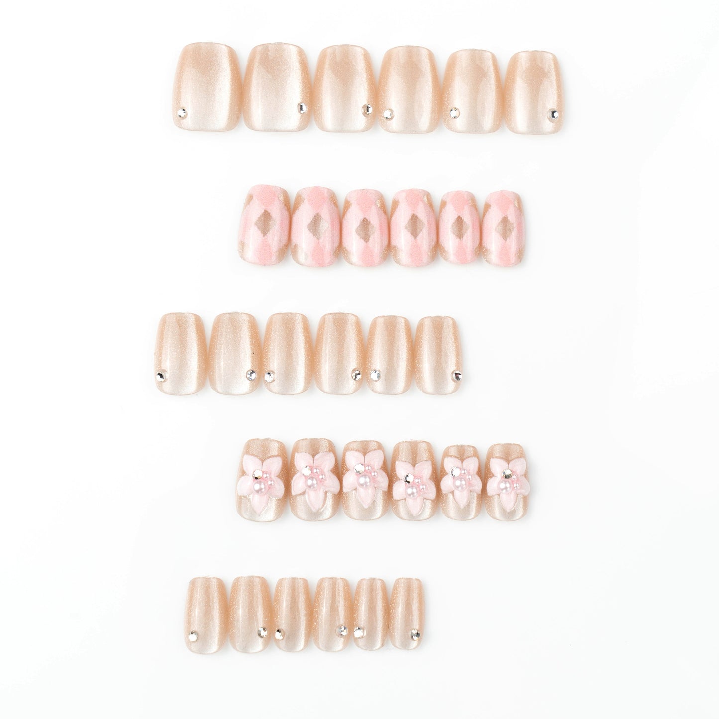 kunstvolle Nagelset Brehn
