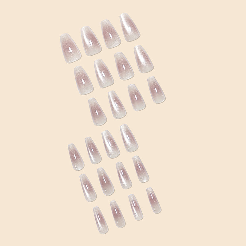Elegante Ombre Glitzer Nagelerweiterungen