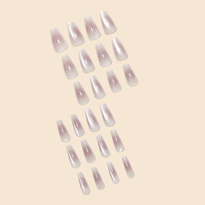 Elegante Ombre Glitzer Nagelerweiterungen