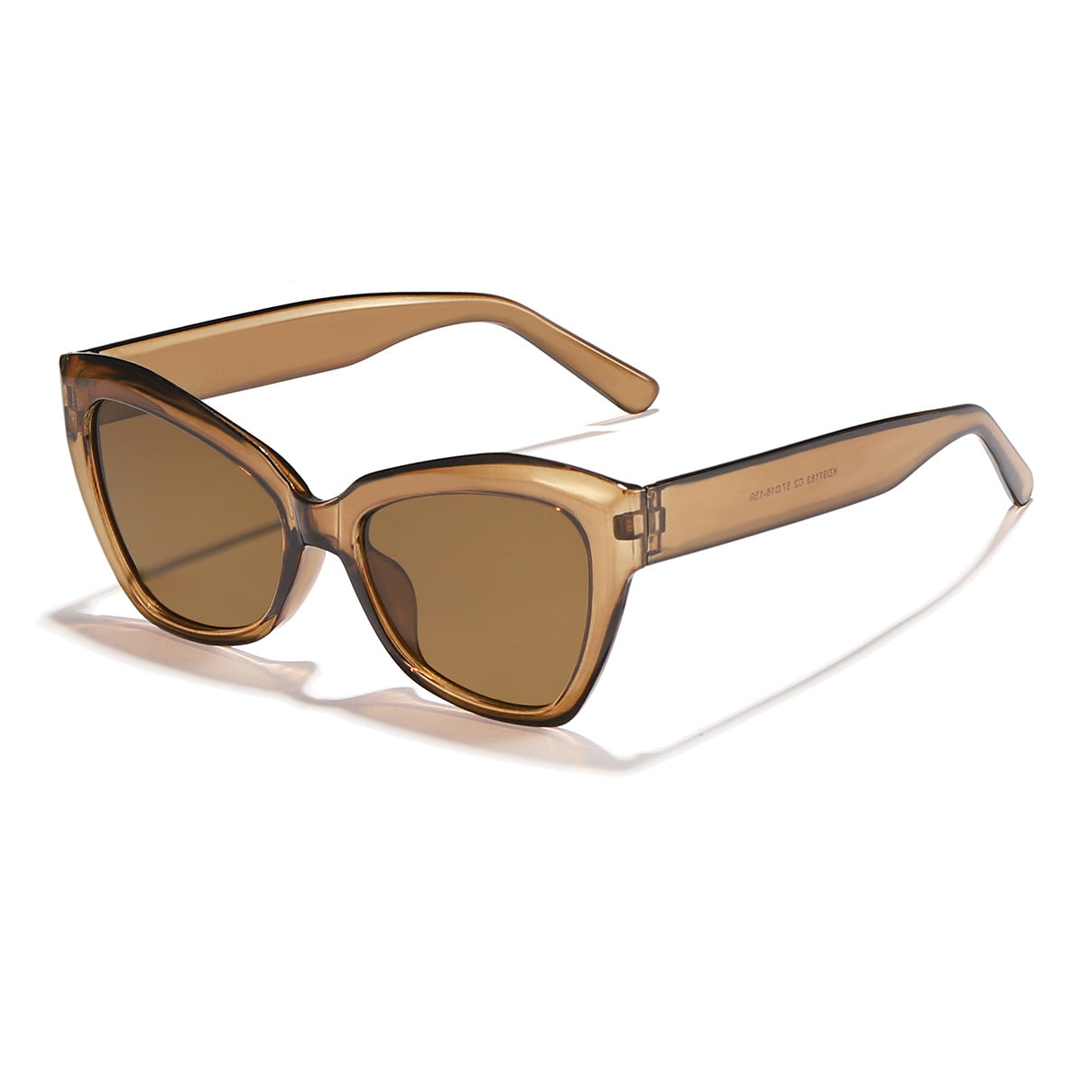 Damen Cat-Eye Sonnenbrille mit stilvollem transparentem Rahmen Brehn
