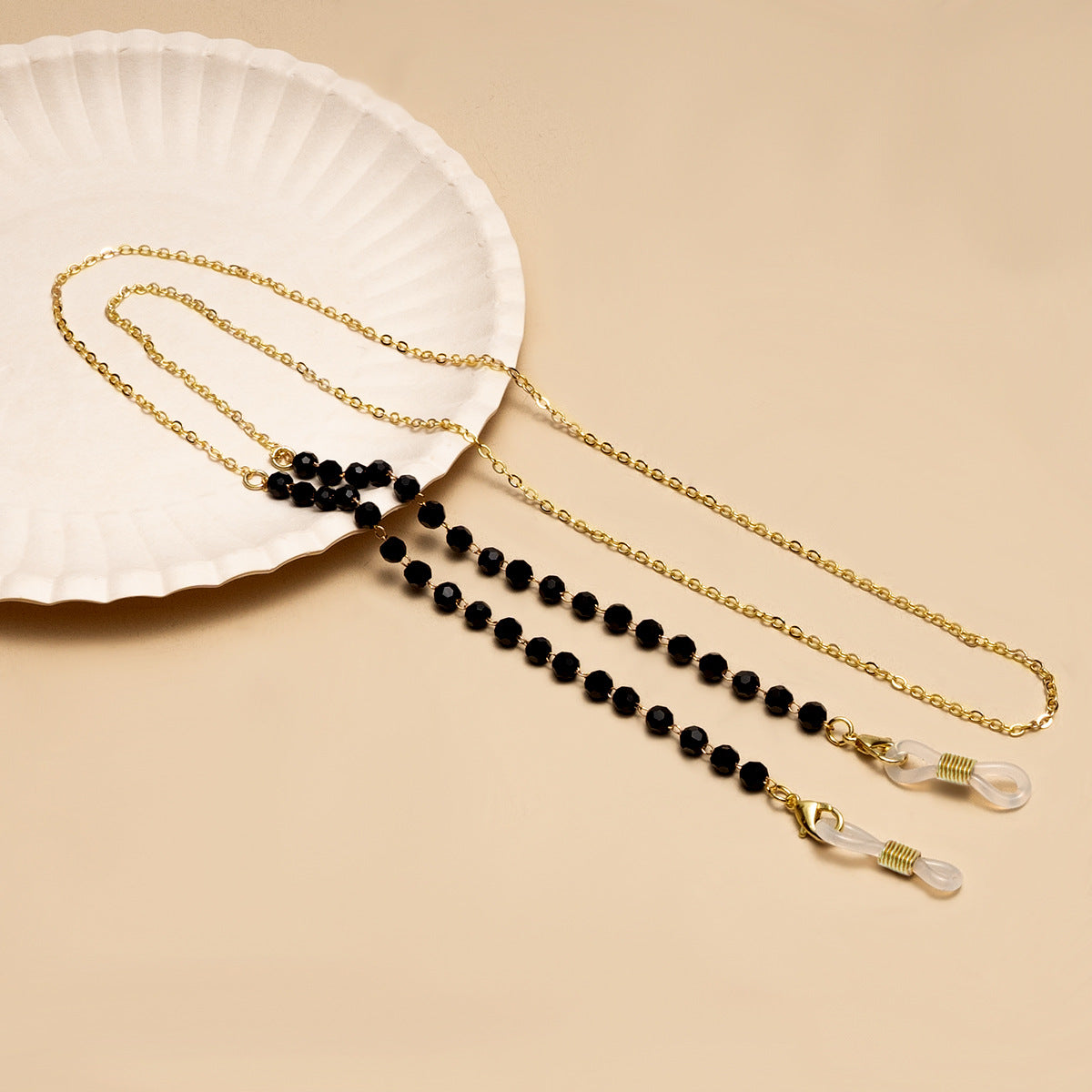 Elegante Perlen Brillen Kette Brehn