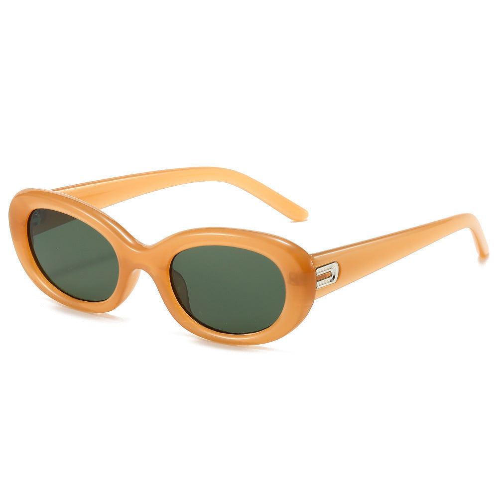 Chic Overgroße Oval Sonnenbrille Brehn