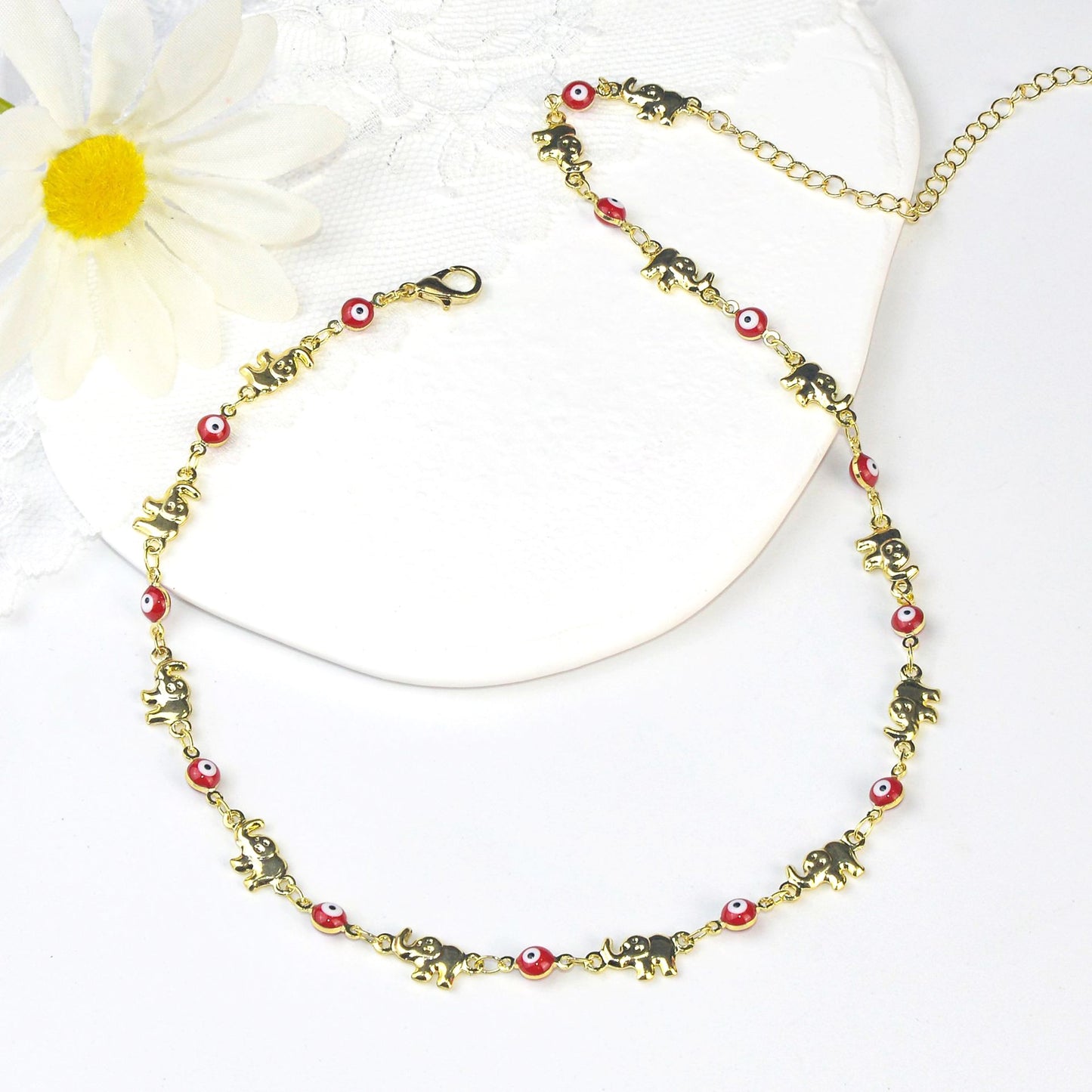 Bunte Elefant Charm Brillen Kette Brehn
