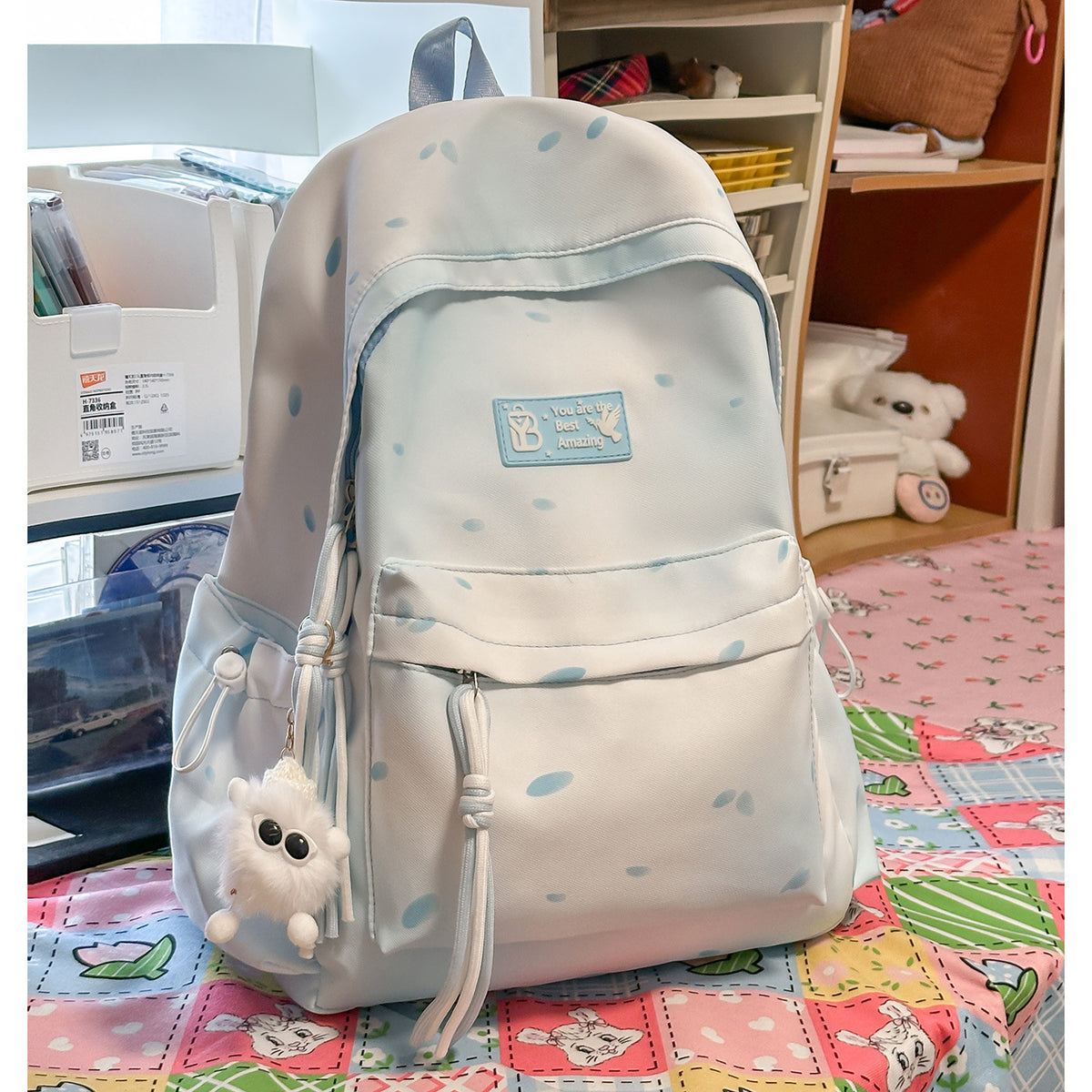 Stilvolle gepunktete Rucksack Brehn
