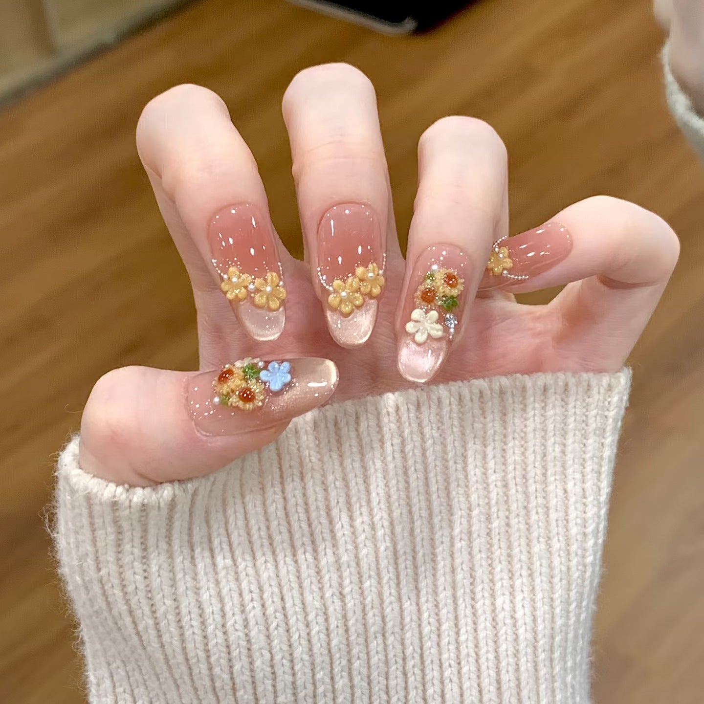 Premium Glitzernde Press-On Nagelerweiterungen Brehn