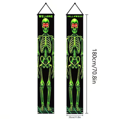 Hängendes Halloween-Türbanner Set