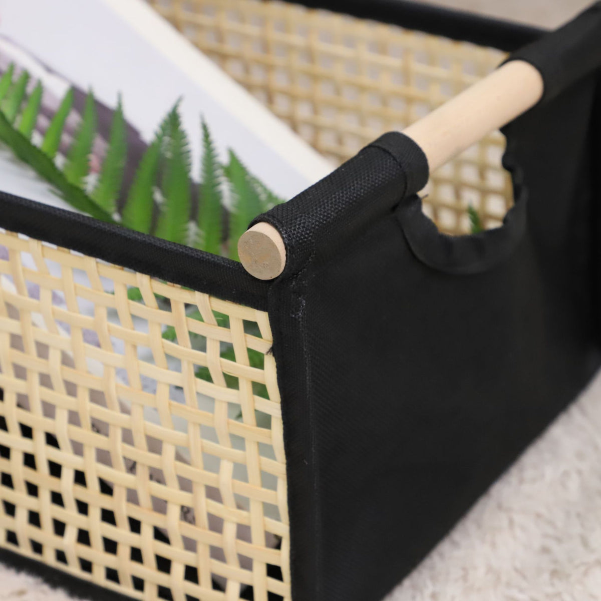 Modernes Aufbewahrungsbehälter mit Rattan-Optik Brehn