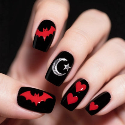 Halloween-Themen-Nagelkunstverlängerungen Brehn