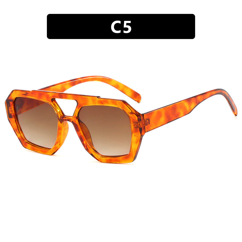 Damen geometrische Sonnenbrille aus robustem Kunststoff mit polarisierten Gläsern Brehn